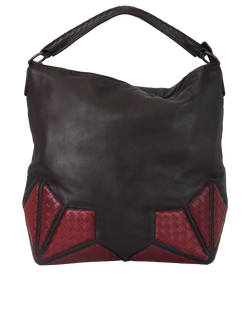 Intrecciato Hobo, Karung/Leather, Maroon/Red, VM931 6264, DB, 2*